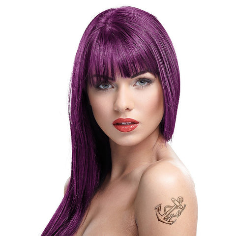 Crazy Colour Semi Permanent Hair Colour Cream 100 ml (Aubergine 50)