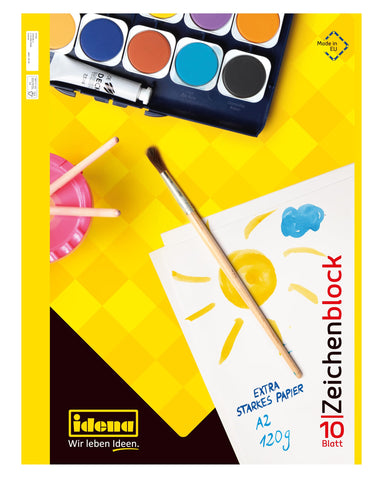 Idena 10389 Drawing Pad FSC Mix A2 10 Sheets 120 g/mÂ²