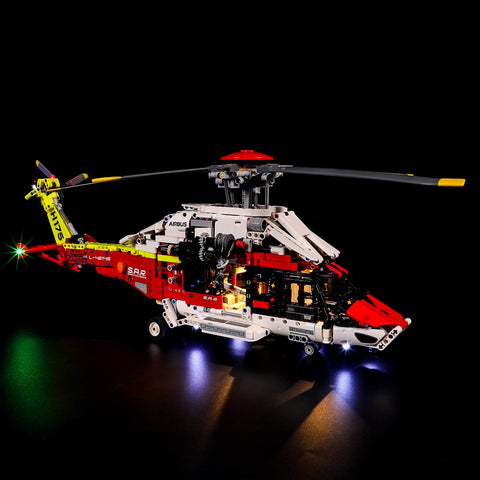 GEAMENT LED Light Kit Compatible with Airbus H175 Rescue Helicopter - Lighting Set for Technic 42145 Building Model (Model Set Not Included)