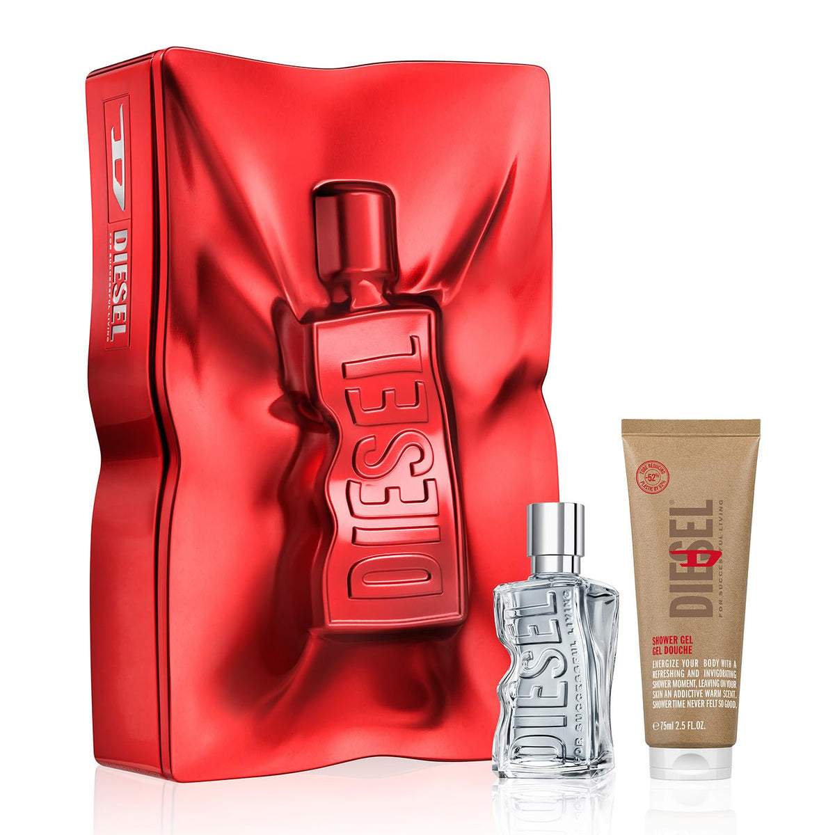 Diesel D SET 50ML EAU DE TOILETTE SPRAY+75ML SHOWER GEL