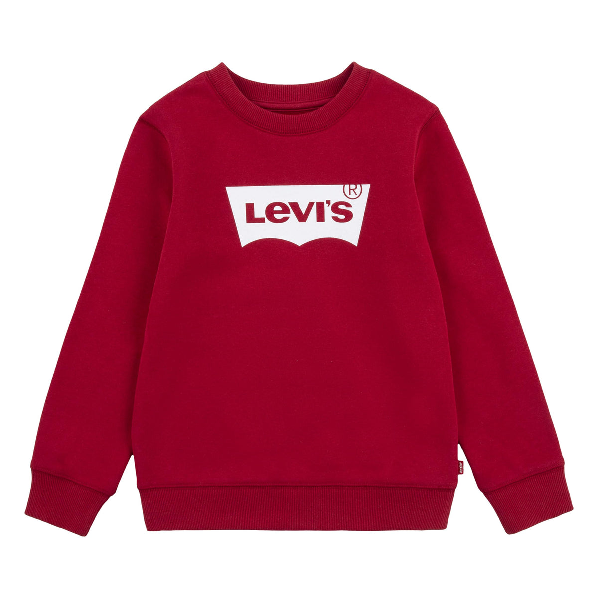 Levi's Kids -Batwing Crewneck Sweatshirt Boys, Red, 5 Years