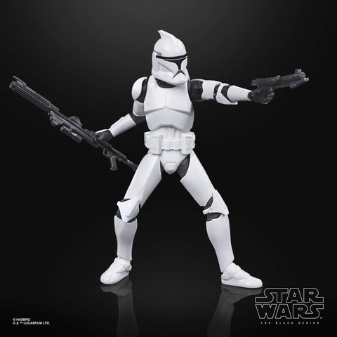 STAR WARS The Black Series Phase I Clone Trooper Toy 6-Inch Scale The Clone Wars Collectible Action Figure, Kids Ages 4 and Up,E9367