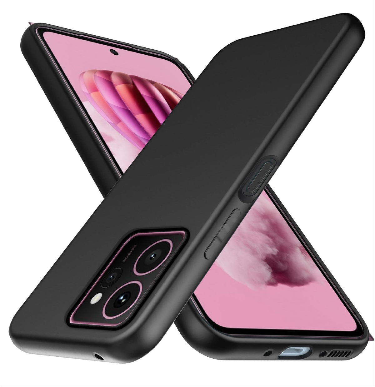 GIOPUEY Case Compatible with HMD Skyline, TPU Flexible Material Ultra-thin Cover, Anti-Fingerprint Slim Fit Phone Case [Wear Resistant] [Slip-Resistant] - Black