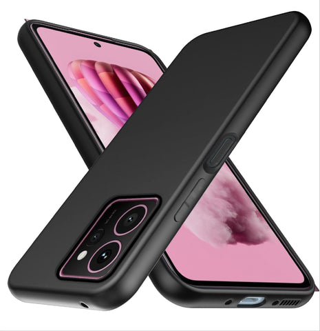 GIOPUEY Case Compatible with HMD Skyline, TPU Flexible Material Ultra-thin Cover, Anti-Fingerprint Slim Fit Phone Case [Wear Resistant] [Slip-Resistant] - Black