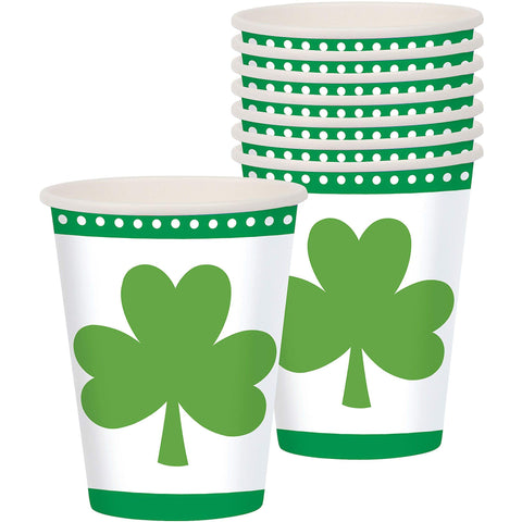 Amscan Lucky Shamrock Party-Cups, One Size, Multicolor