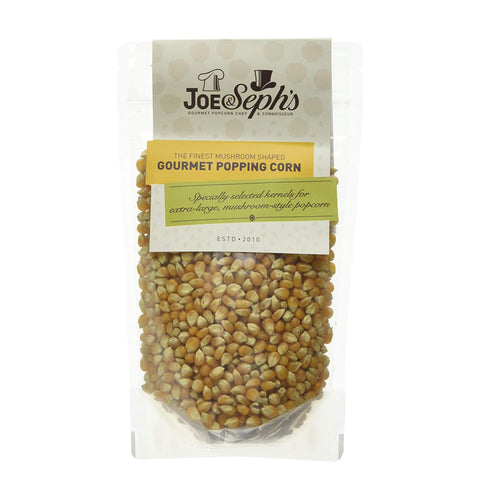 Joe & Sephs Popping Corn Kernels (1x400g) | XX-Large Bag, Micro Corn, Popping corn for a popcorn maker, movie night snack, unflavoured kernels, healthy snacks, DIY, use with our own Popcorn Maker