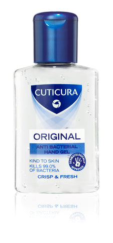 CUTICURA Original Hand Gel Crisp and Fresh Cream 50ml X PACK of 6. Anti-bacterial Hand Gel, Travel Size