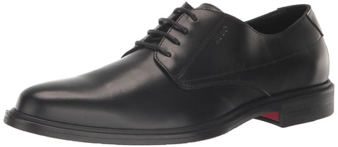 HUGO Kerr Shiny Leather Derby Dress Shoe Black Oil