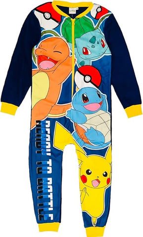Pokemon Boys Onesie, Blue, Age 11-12 Years