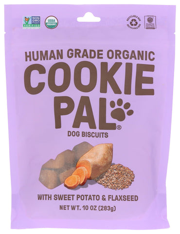 Cookie Pal Organic Sweet Potato Flaxseed Dog Treats, 10 OZ