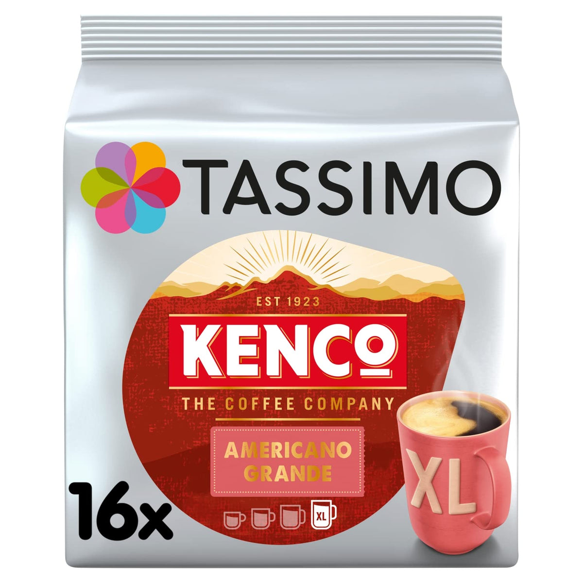 Tassimo Kenco Americano Grande Coffee Pod, 144g