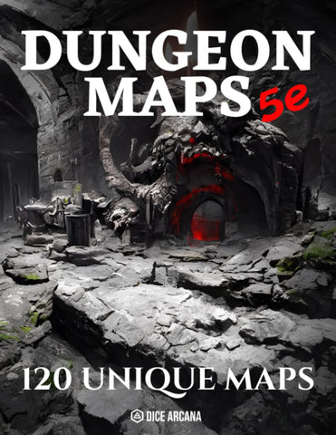 Dungeon Maps 5e: 120 Maps for Game Master to Plan & Customize Encounters | 5th Edition Tabletop Role Playing Game Blank Maps | Craft Adventures in ... Temples and other Fantasy TTRPG Locations.