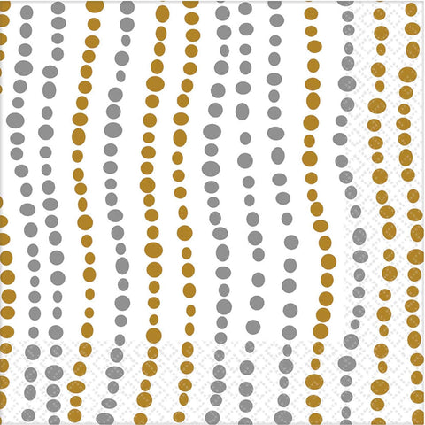 Metallic Dot Luncheon Napkins | Pack of 16 | Party Supply