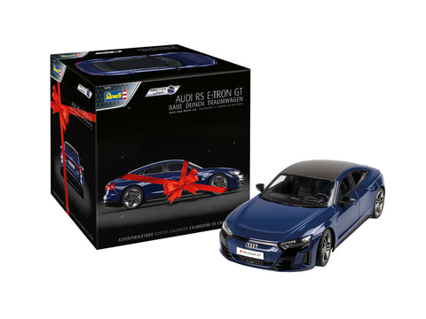 Revell Advent Calendar Audi RS e-tron GT (easy-click) I Audi Advent Calendar I Audi RS e-tron GT I Assemble in 24 Days I No Glue Required I Advent Calendar from 10 Years I
