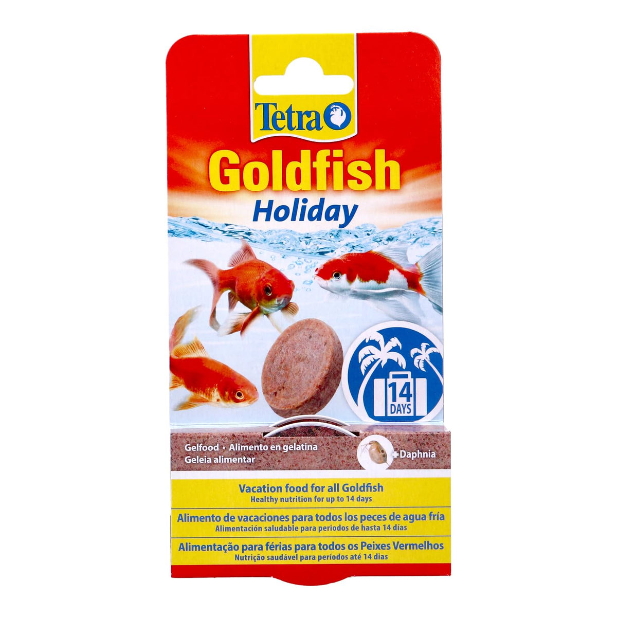 Tetra Goldfish Holiday - Holiday food for all goldfish, healthy nutrition for up to 14 days, 2 X 12 g gel food block