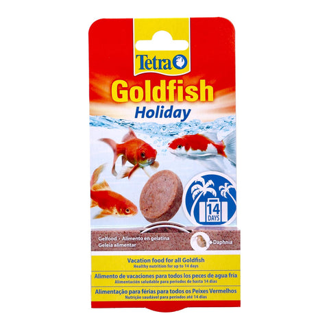 Tetra Goldfish Holiday - Holiday food for all goldfish, healthy nutrition for up to 14 days, 2 X 12 g gel food block