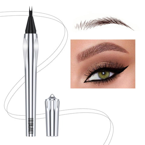 Generic Eyebrow Pencils for Women, Waterproof Eyebrow Pen for Eye Makeup, 2 Point Positioning Eyebrow Pencil, Easy to Create Natural Full Eyebrows Waterproof, Sweat-Proof (Coffee Brown)