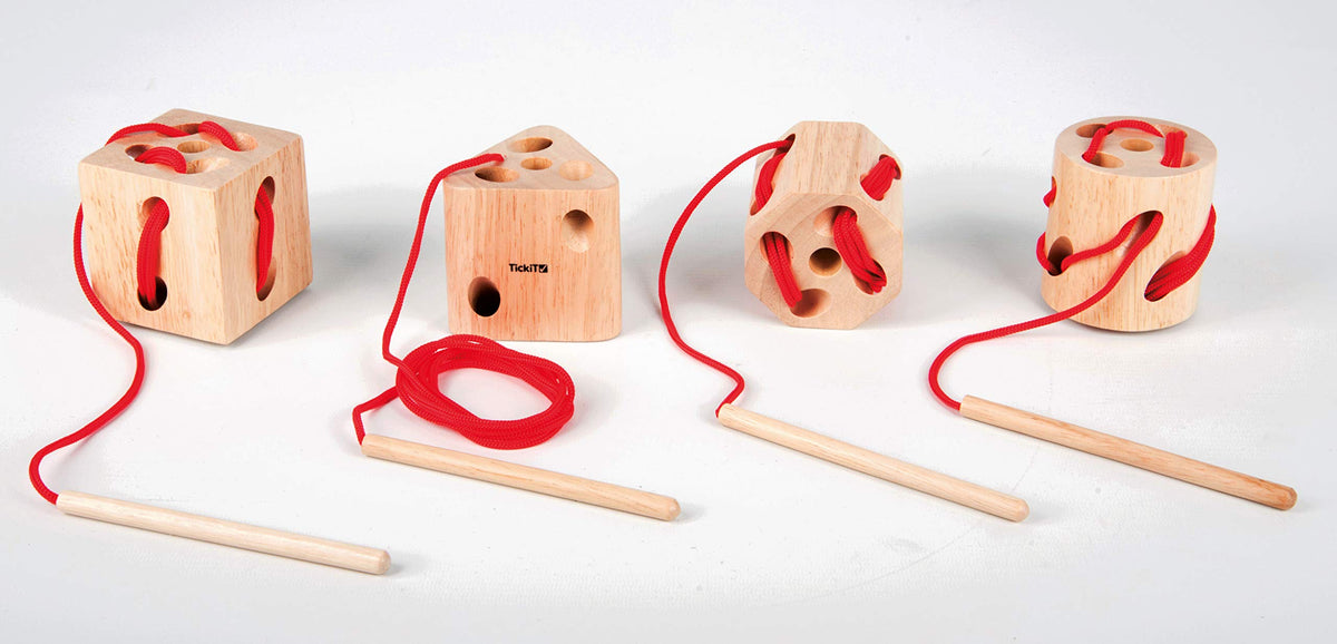 TickiT 73426 Wooden Lacing Shapes