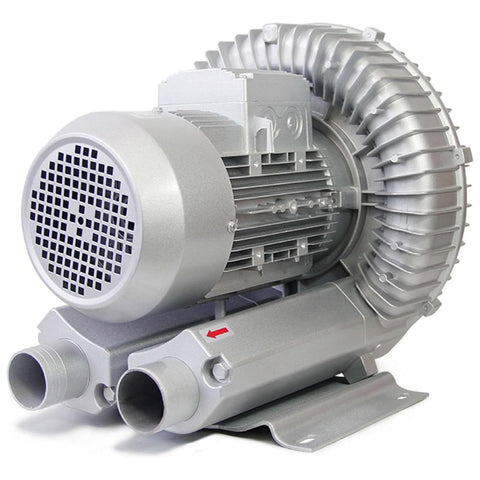 oiakus Regenerative Blower, 120W High-Pressure Vortex Ring Blower, Industrial Vacuum Pump for Air Blowing Or Suction for Sewage Aeration Aquarium Fish Pond, for Air Blowing