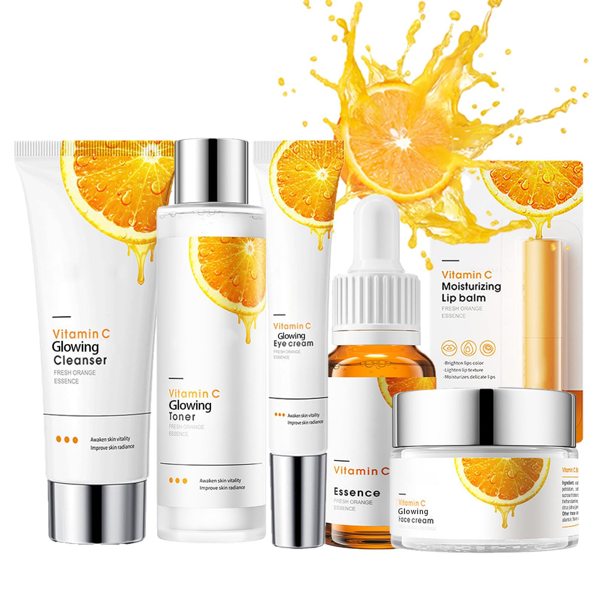 Skincare Set for Teenage Girls Gift Set - 6PCS Skincare Gifts for Women - Skin Care Sets & Kits Includes Cleanser- Serum-Eye Serum-Toner-Cream-Lip Balm - Plump and Smooth Skin (6PCS)