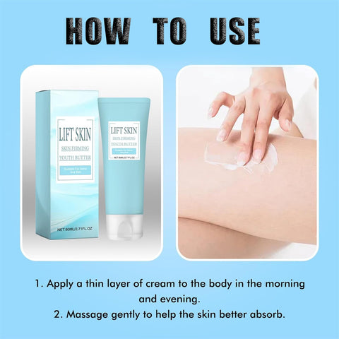 Generic 2PCS Skin Firming Youth Butter, Butter Anti Aging Moisturizer, Firming Hydrating Miracle Balm Skin Care Moisturizing Lotion for Body Loose Skin Face Neck Arms Legs