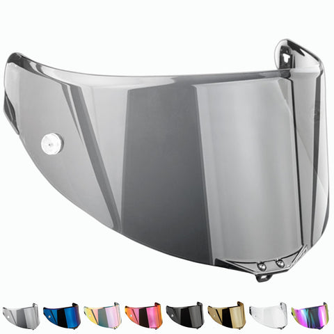 Everalo Compatible with Agv Race 2 Visor - Race 3 - Pista - Pista Gp - Pista Gpr - Pista Gp RR - Corsa - Corsa R - Gt Veloce S - Helmet Visor Pinlock and Tearoff Ready (Black 30%)