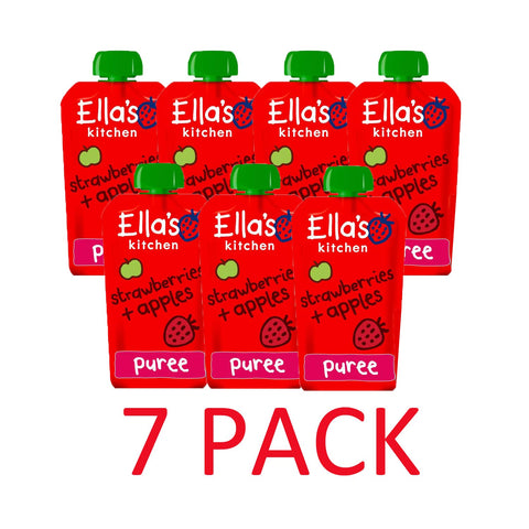 Ellas Kitchen Organic Strawberries & Apples (7 x 120g)