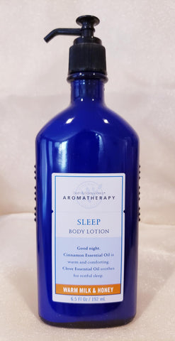 Bath and Body Works Aromatherapy Sleep Warm Milk and Honey Lotion 6.5 Ounce Original