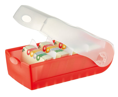 Han Croco 617 Flash Professional Box Really Easy Vocabulary Learning, DIN A8, Translucent Red