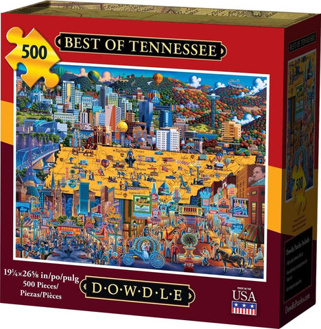 Dowdle Jigsaw Puzzle - Best of Tennessee - 500 Piece