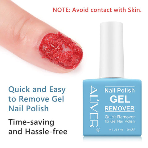 Gel Nail Polish Remover(15ml),Professional Gel Polish Remover for Nails,Quick & Easy Polish Remover In 2-3 Minutes,No Need for Foil, Soaking or Wrapping