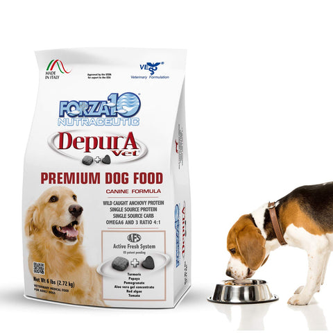 Forza10 Active Depura Daily Life Protection Dry Dog Food, 6 Pounds, Limited Ingredient Gluten Free All Natural Ingredients Omega 6 Vet Recommended Fish Flavor Dog Food