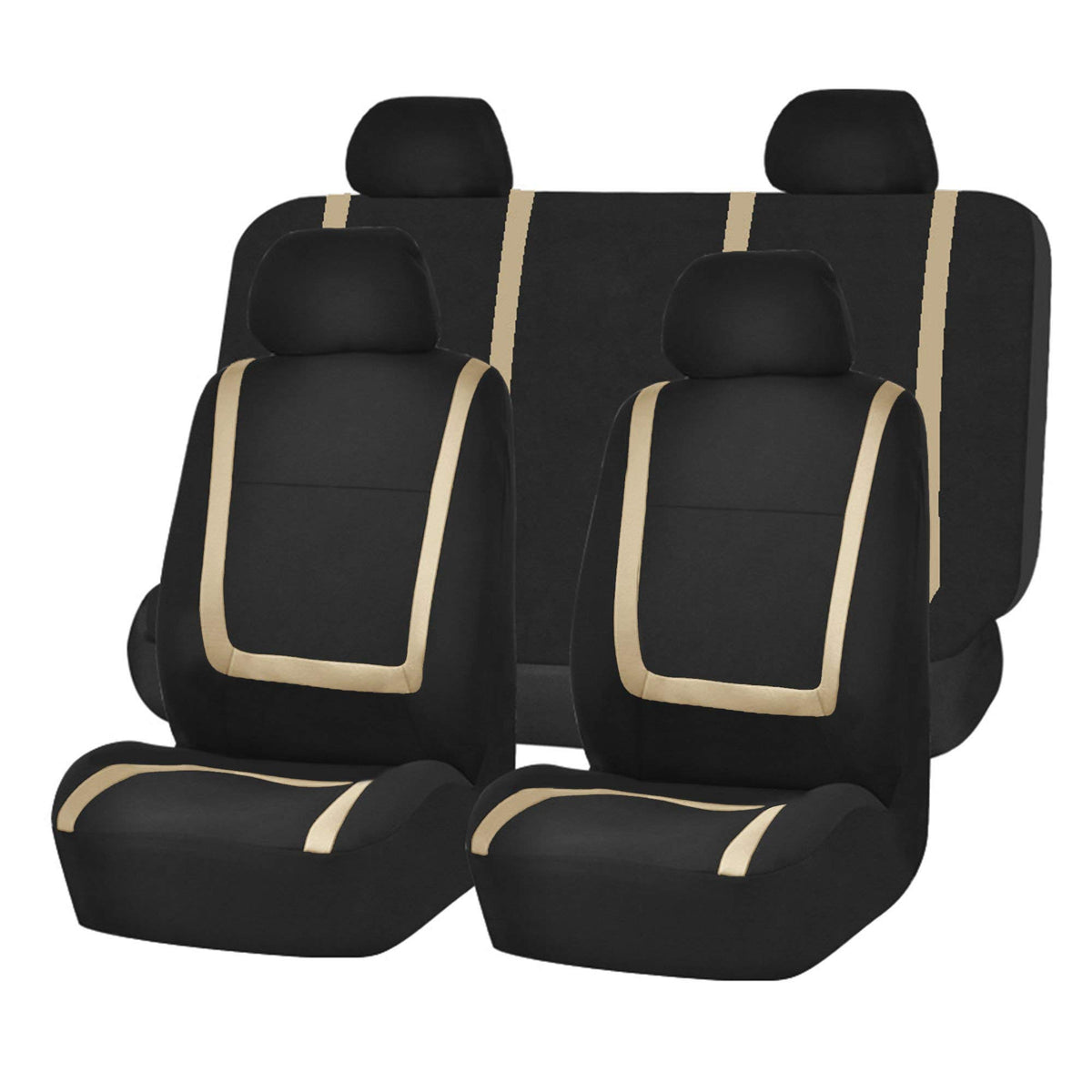 Tailored Car Seat Covers Full Sets for Suzuki Jimny Pro 2021+, Polyester Fabric 5 Seat Automotive Vehicle Cushion Covers, Auto Interior Accessories,E-GOLD