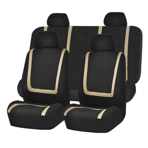 Tailored Car Seat Covers Full Sets for Suzuki Jimny Pro 2021+, Polyester Fabric 5 Seat Automotive Vehicle Cushion Covers, Auto Interior Accessories,E-GOLD