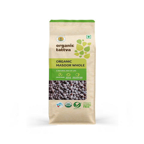 Organic Tattva Masoor Dal Whole 1Lb