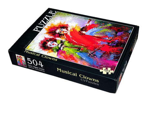 Musical Clowns 504 Piece Jigsaw Puzzle 16" X 20"