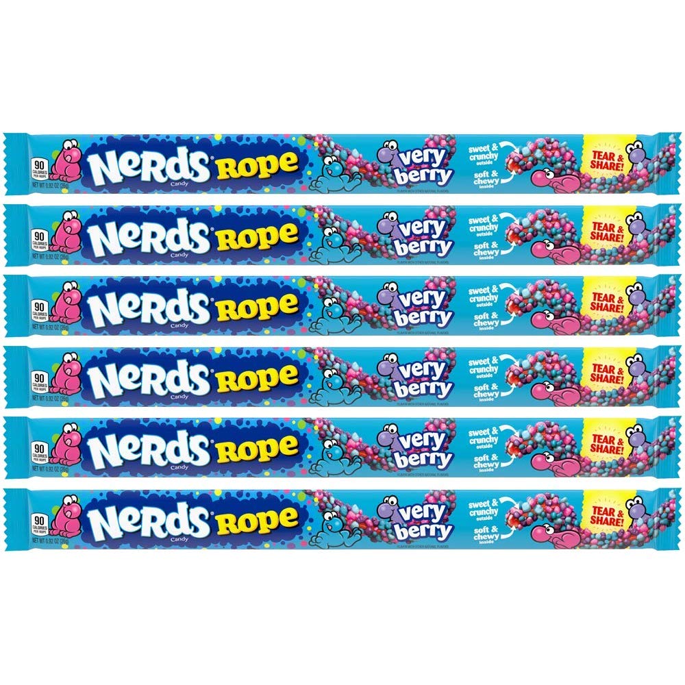 Wonka Nerds Rope Very Berry 26 g (Pack of 6)
