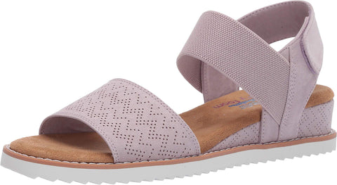 Skechers Women's Desert Kiss Flat Sandal, Lavender, 11 M US