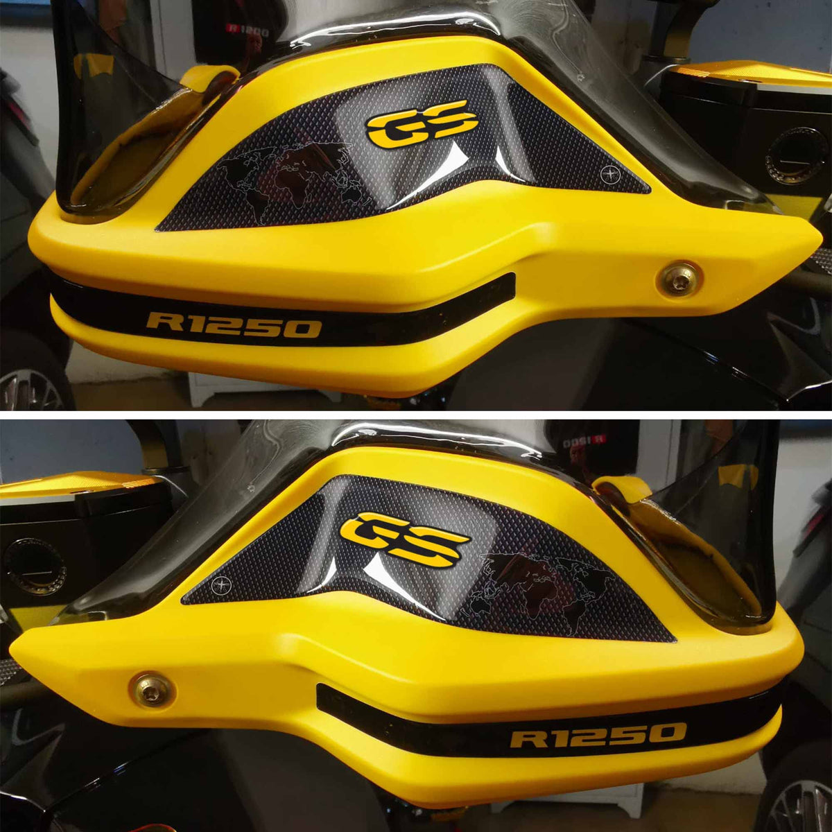labelbike - 3D gel resin Stickers Motorcycle Handguards Protections compatible with BMW R 1250 GS 40TH Anniversary 2021-2023