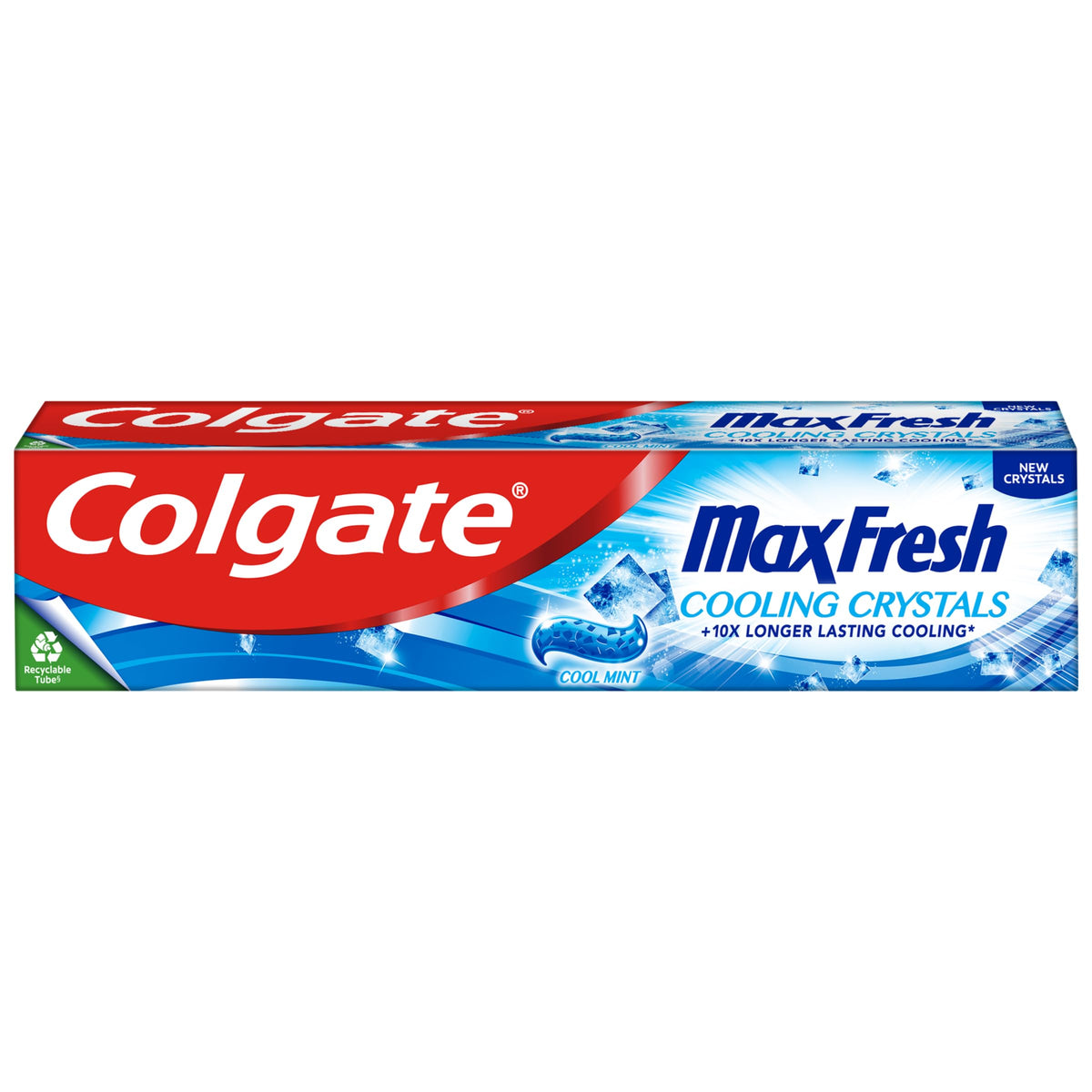 Colgate Max Fresh Toothpaste with Cooling Crystals 125ml | fresh breath toothpaste | Fresh FX technology for 10X longer lasting cooling* | helps to fight cavities | keeps teeth white