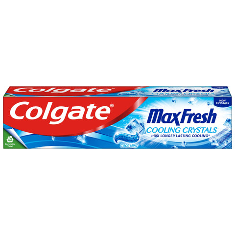 Colgate Max Fresh Toothpaste with Cooling Crystals 125ml | fresh breath toothpaste | Fresh FX technology for 10X longer lasting cooling* | helps to fight cavities | keeps teeth white