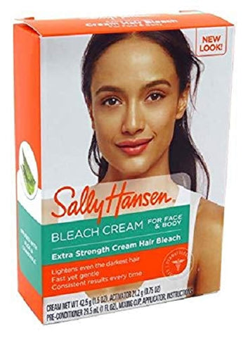 Sally Hansen Creme Hair Bleach Extra Strength For Face & Body (2 Pack)