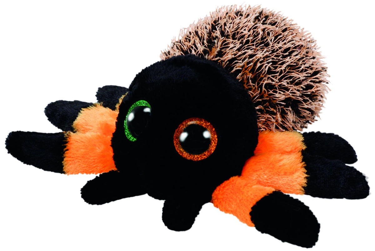TY 36855 Hairy Spider Plush 15 cm Black/Orange