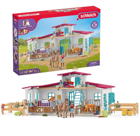 Schleich Horse Club - 115 Piece Lakeside Playset with Horses and Riding Figurines for Children Ages 5+, Multi
