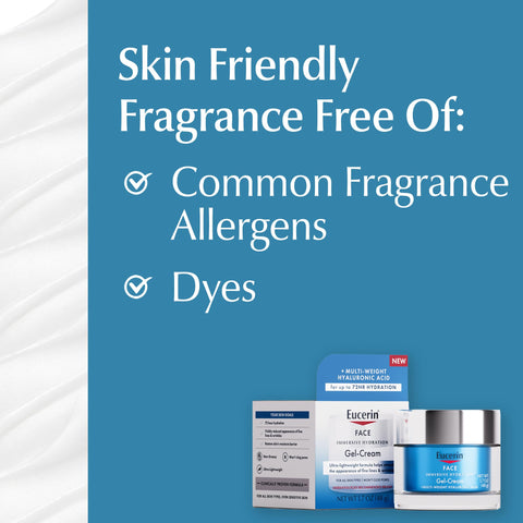 Eucerin Face Immersive Hydration Gel Cream with Hyaluronic Acid, Ultra-Lightweight Face Moisturizer Smooths Fine Lines and Wrinkles, 1.7 Oz Jar