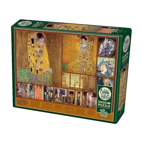 Cobble Hill 1000 Piece Puzzle - The Golden Age of Klimt - Sample Poster Included