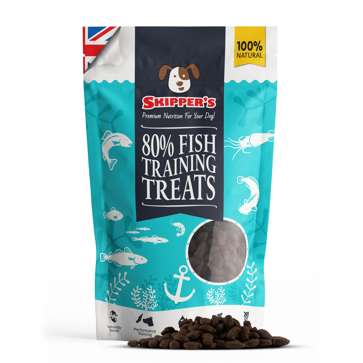 SKIPPER'S Training Treats for Dog Chews and Puppy Training Treats 500g - Source of Omega 3, Grain Free, Good for Digestion 100% Natural Ingredients No Additives