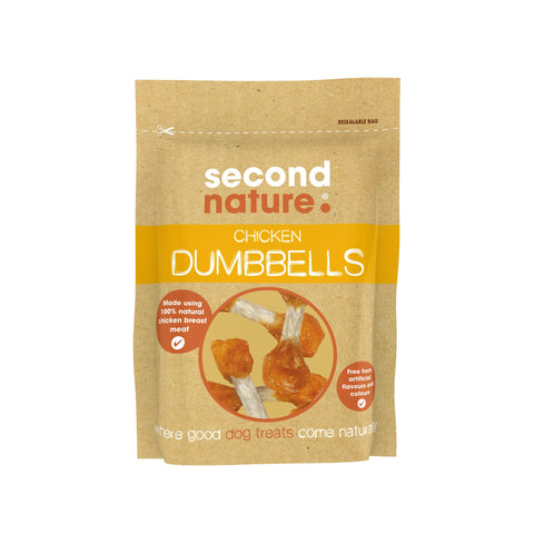 Second Nature Premium, Dog Treat Chicken Dumbells 10x80gm