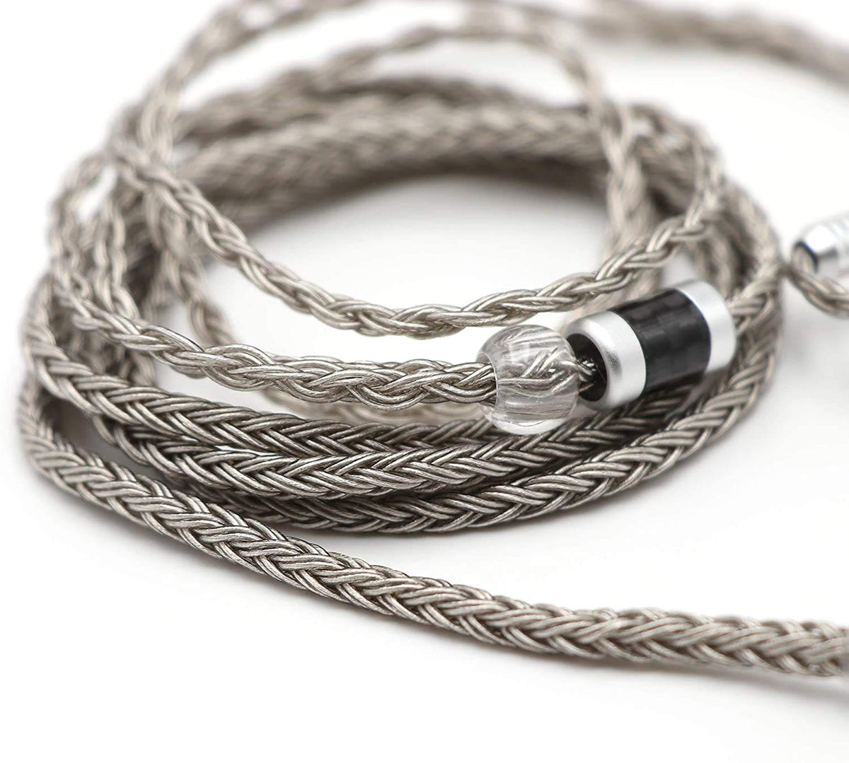 Linsoul Tripowin Zonie 16 Core Silver Plated Cable SPC Earphone Cable for TIN Audio T2 T3 UE900s BGVP Earphones (MMCX, 4.4mm, Grey)