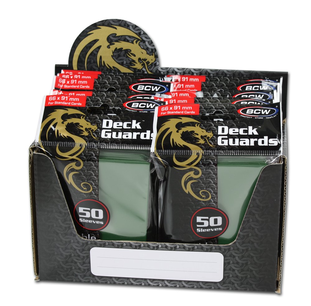 1000 Premium Green Double Matte Deck Guard Sleeves